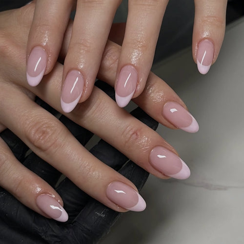 Stylish French Nail Extensions Bowlift