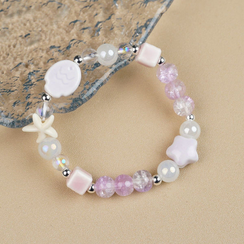 Heart-Shaped Beaded Bracelet Bowlift