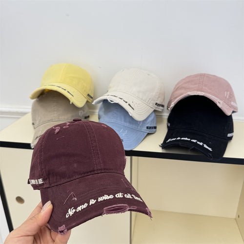 Men's Vintage Distressed Baseball Cap Bowlift