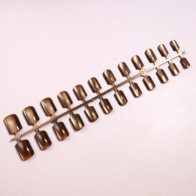 Premium Almond-Shaped Press-On Nails with Ombré Effect Bowlift