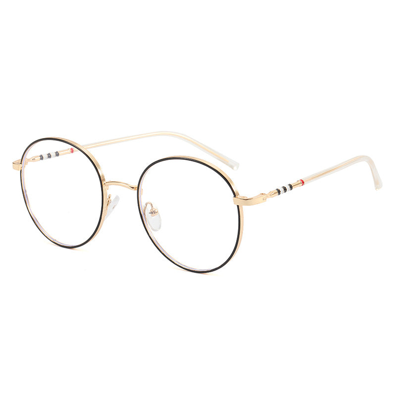 Ladies fashionable round sunglasses with elegant metal frame Bowlift