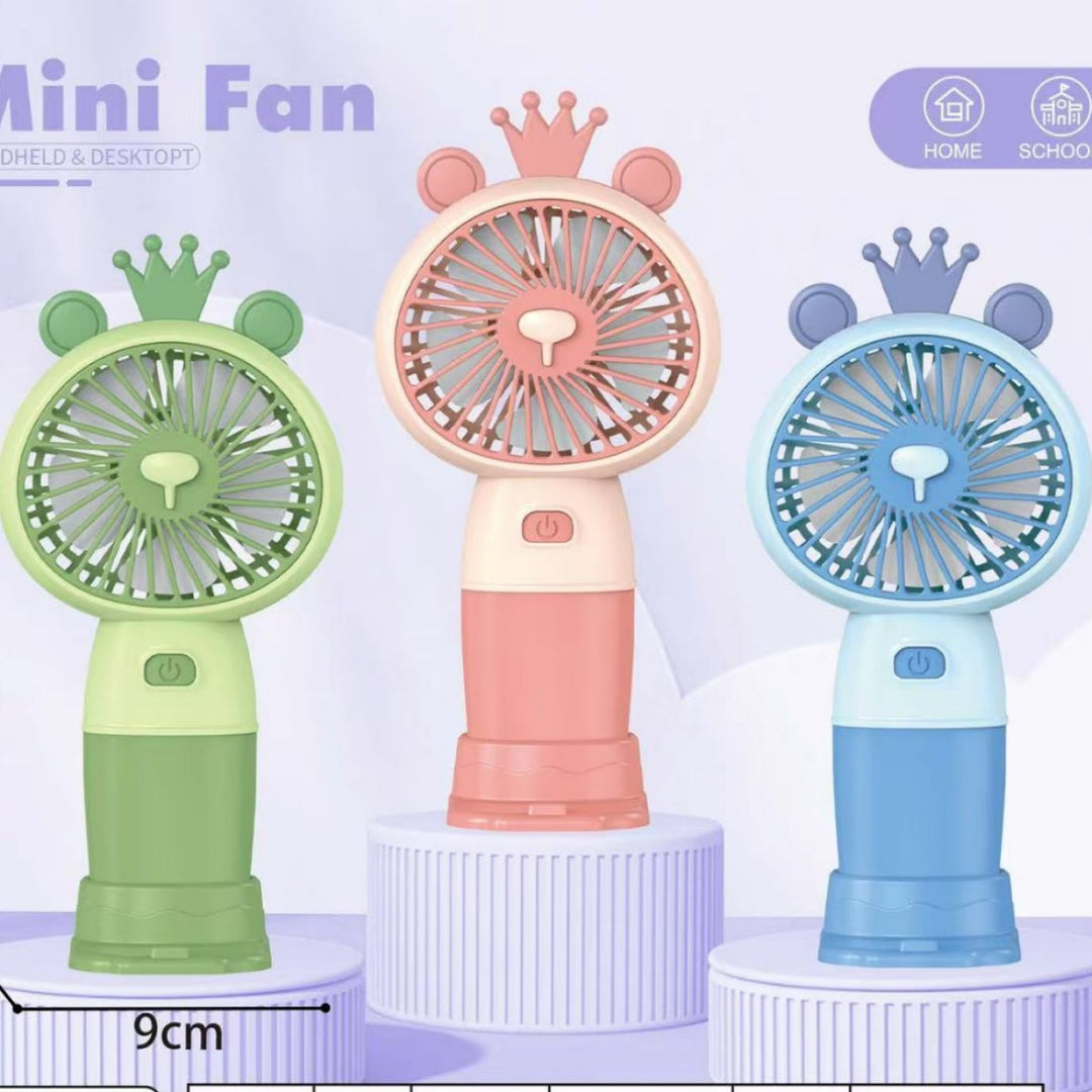 Unisex Handheld Fan with flexible design and integrated USB charging function Bowlift