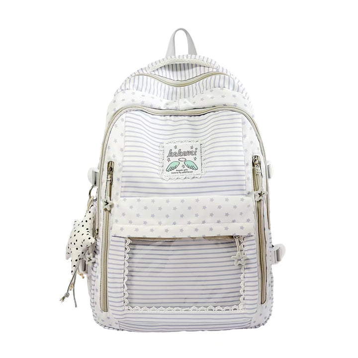 Stylish Striped Backpack Bowlift