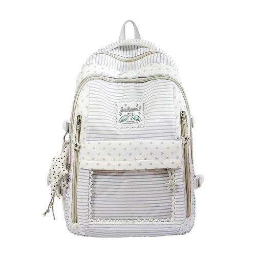 Stylish Striped Backpack Bowlift