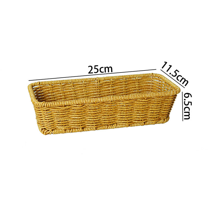 Versatile Woven Rectangular Storage Basket Bowlift
