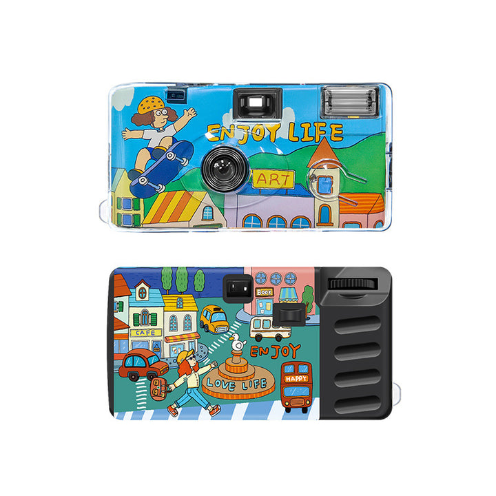 Playful Illustrated Instant Photo Camera Bowlift