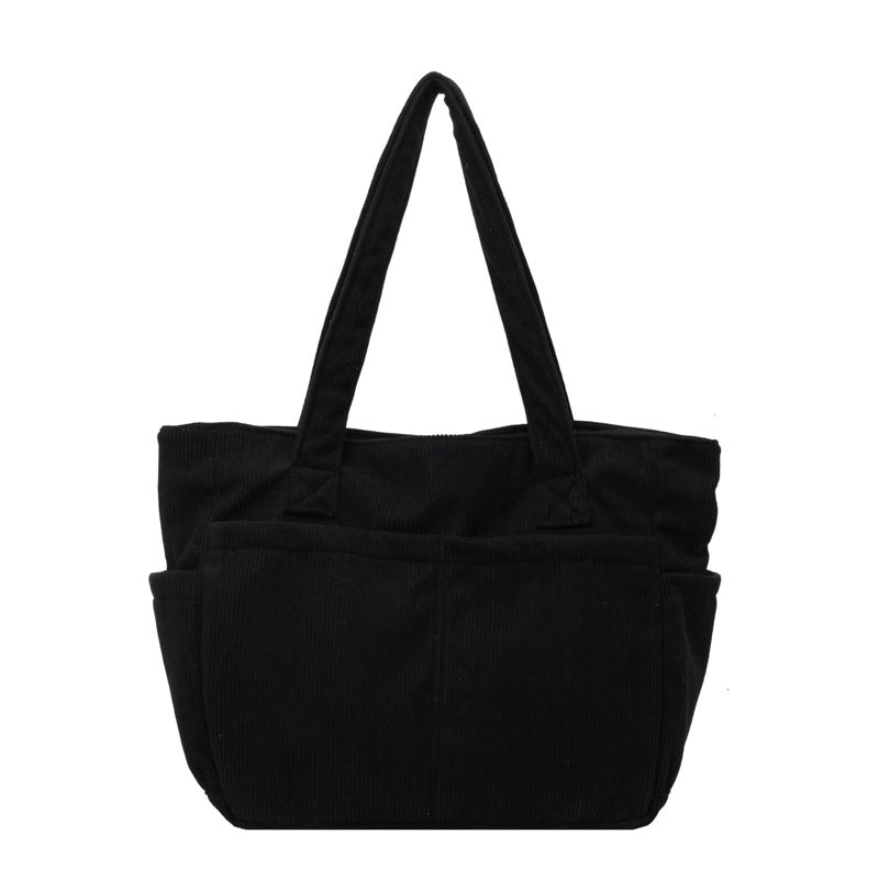Multifunctional shoulder bag with large outer pockets Bowlift