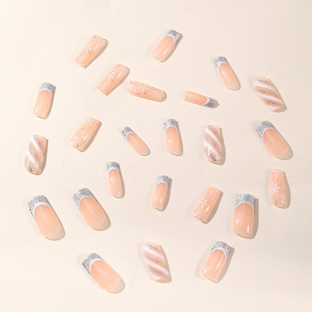 Festive Snowflake Nail Art Set Bowlift