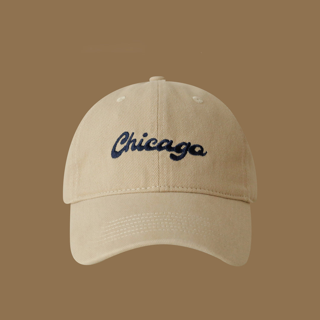 Vintage-Inspired Embroidered Cotton Baseball Cap