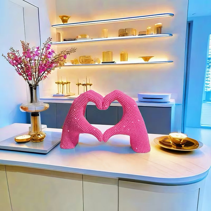 Heart Hand Sculpture Bowlift