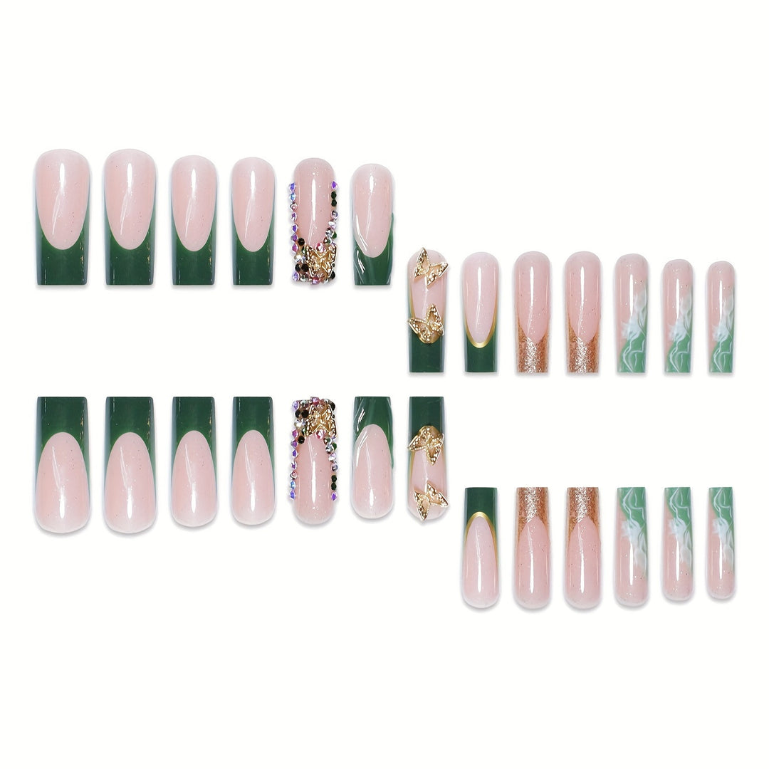 Artistic 3D Butterfly Nail Extensions Bowlift
