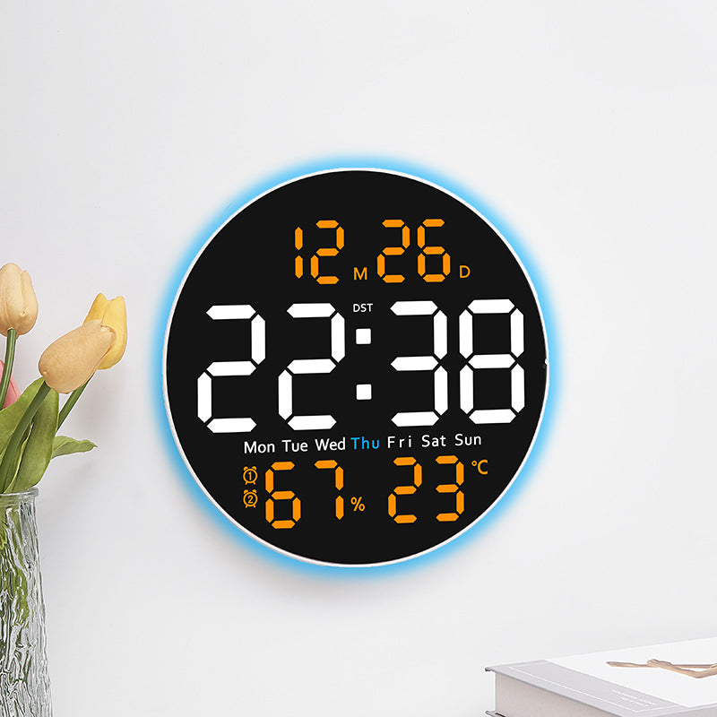 Digital LED alarm clock with hygrometer and temperature display Bowlift