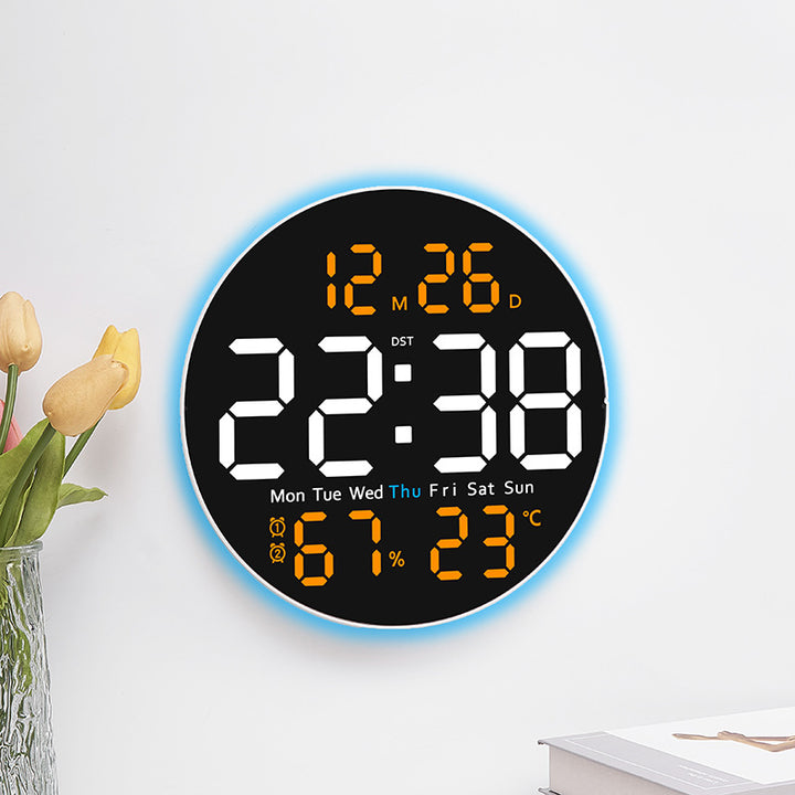 Digital LED alarm clock with hygrometer and temperature display Bowlift