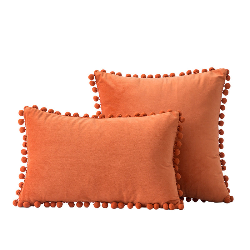 Decorative Pom-Pom Accent Pillow