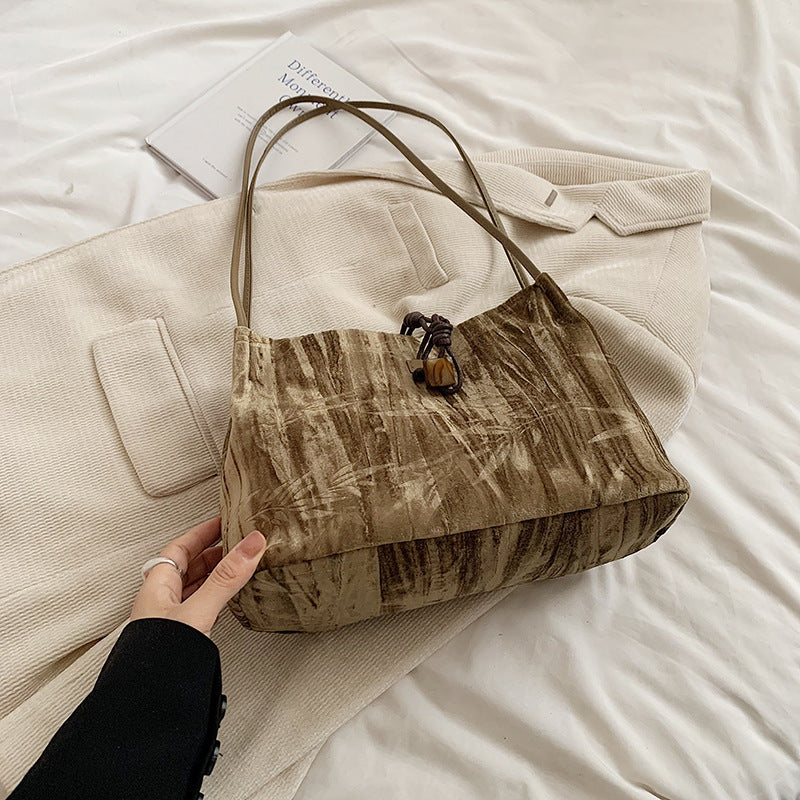 Chic Textured Handheld Tote Bag Bowlift