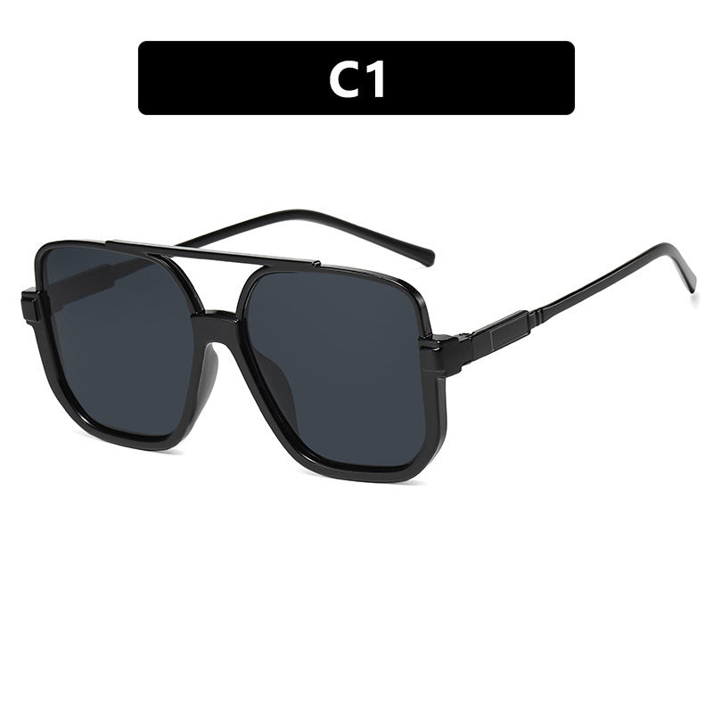 Women's trendy square sunglasses with transparent frame Bowlift