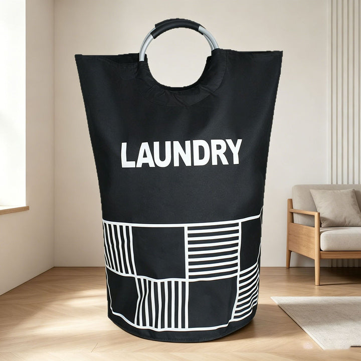 Laundry basket with ergonomic carrying handle Bowlift