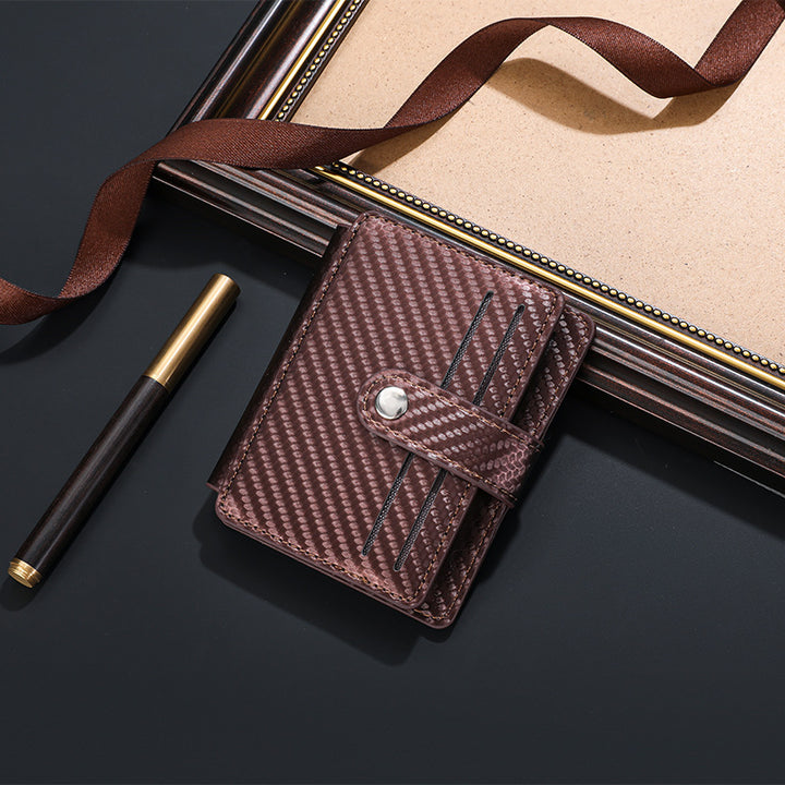 Carbon Fiber Textured Compact Wallet Bowlift