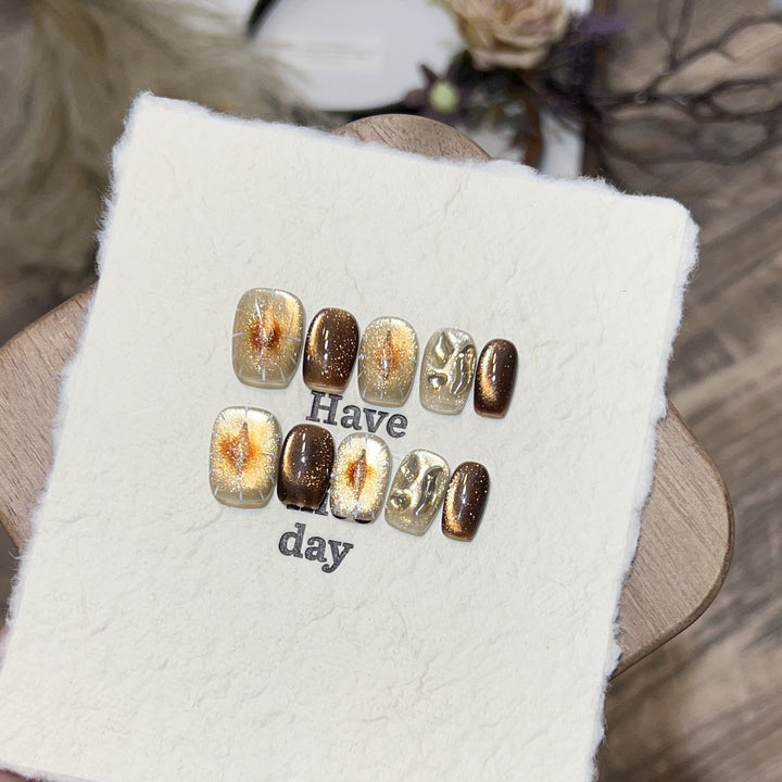Artistic Press-On Nail Art Set Bowlift
