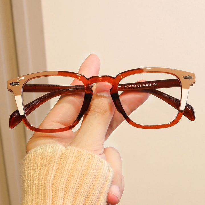 Women’s modern square sunglasses with mirrored UV protection Bowlift