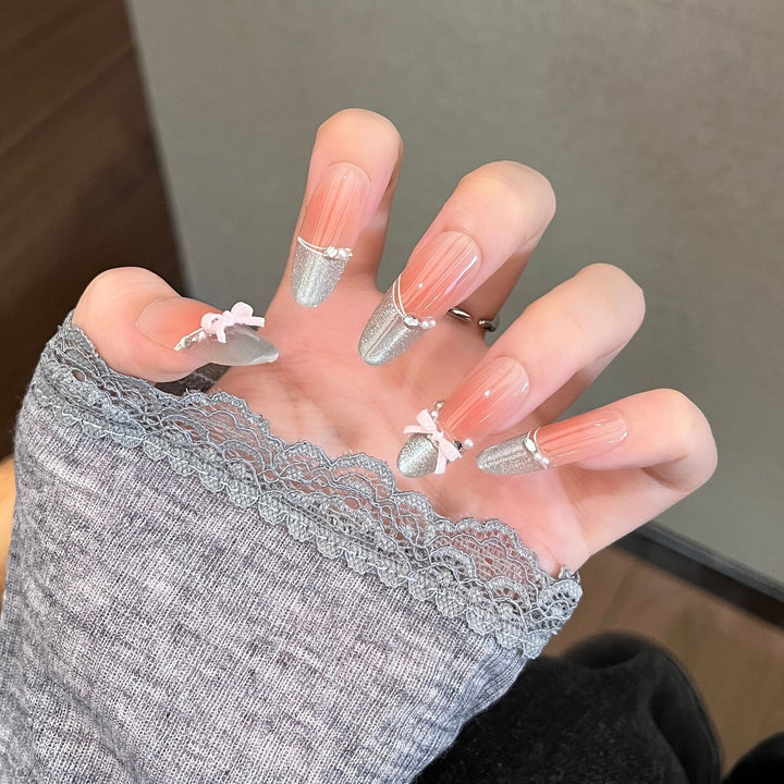 Artistic Ombre Press-On Nail Extensions Bowlift