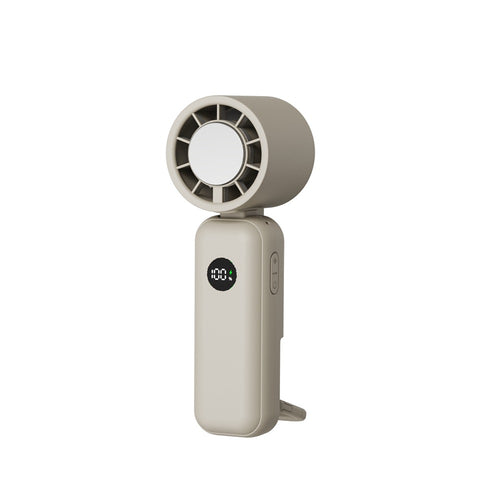 Ladies portable hand fan with digital display Bowlift