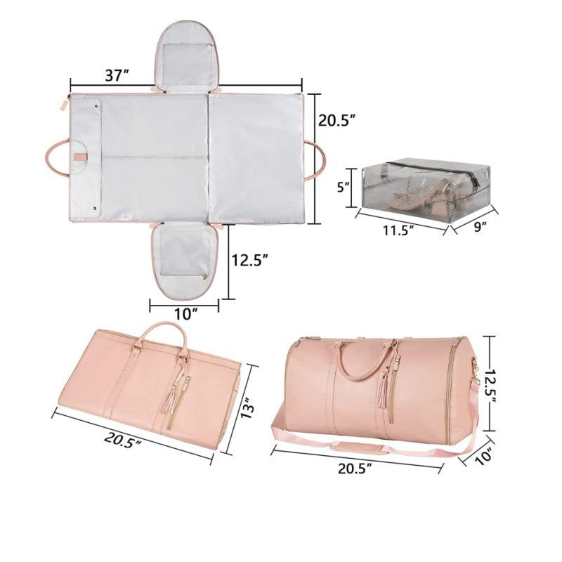 Travel Garment Duffel Bag with Suit Hanger Bowlift