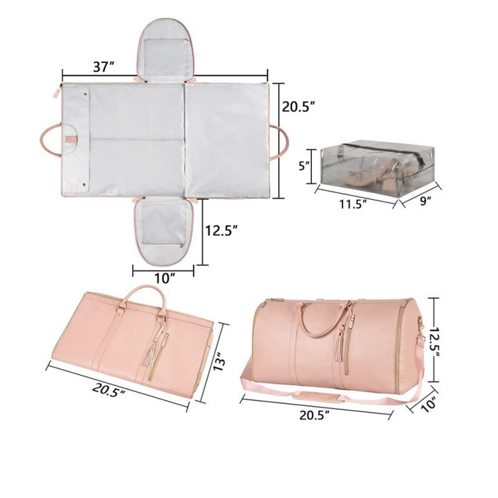 Travel Garment Duffel Bag with Suit Hanger Bowlift