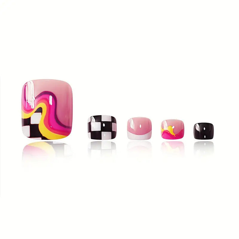 Artistic Toe Nail Wraps Bowlift