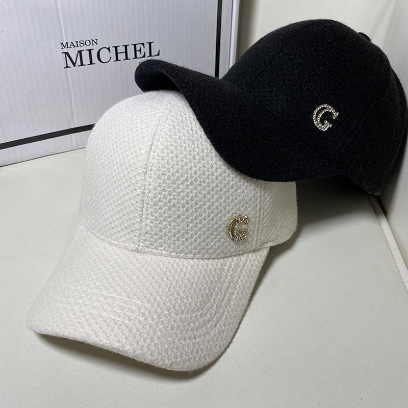 Women's Elegant Wool Blend Baseball Cap Bowlift