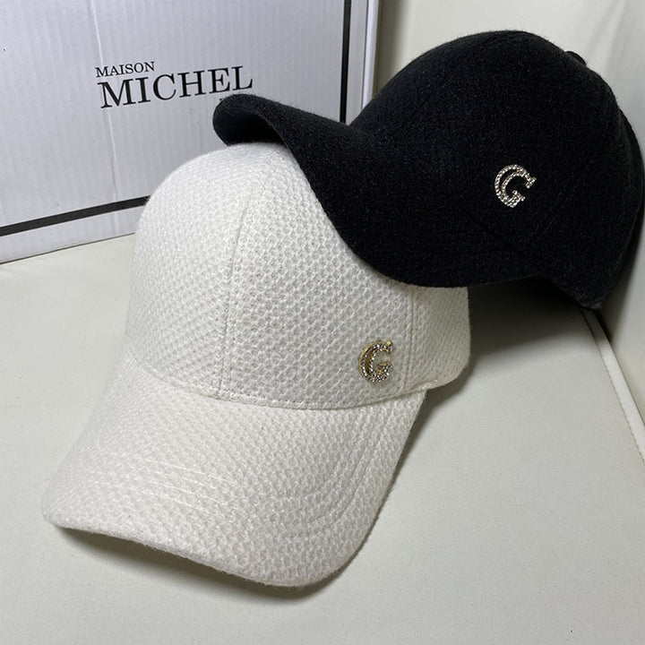 Women's Elegant Wool Blend Baseball Cap Bowlift
