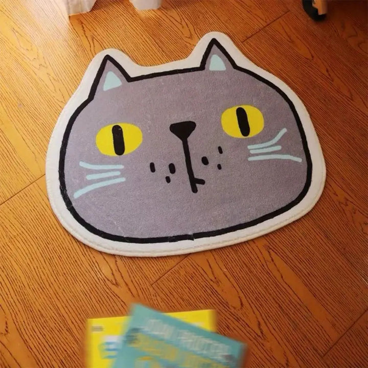 Cat-shaped Decorative Floor Mat