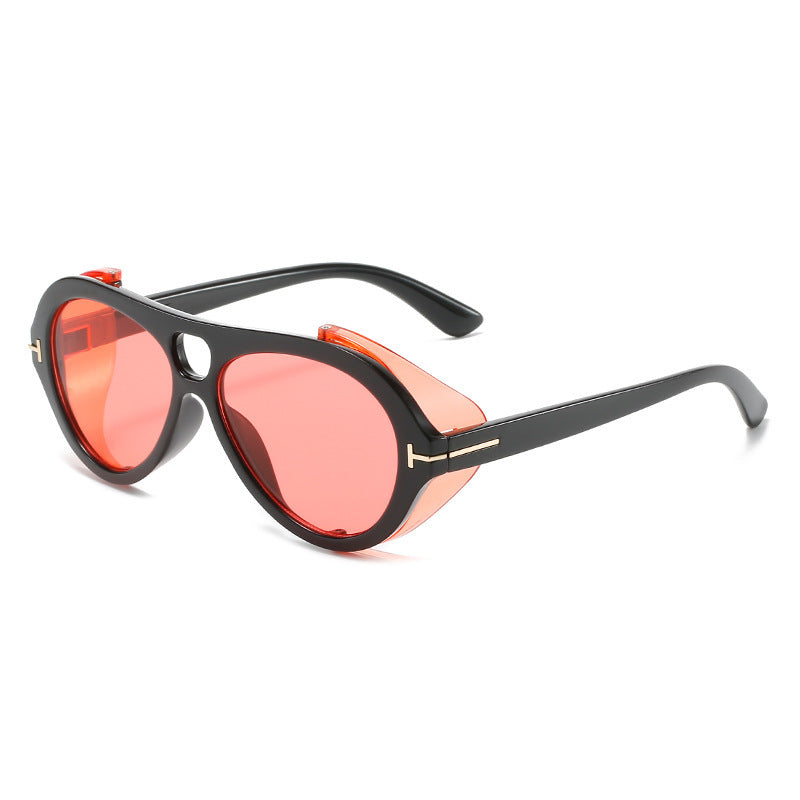 Retro-Inspired Shield Sunglasses Bowlift