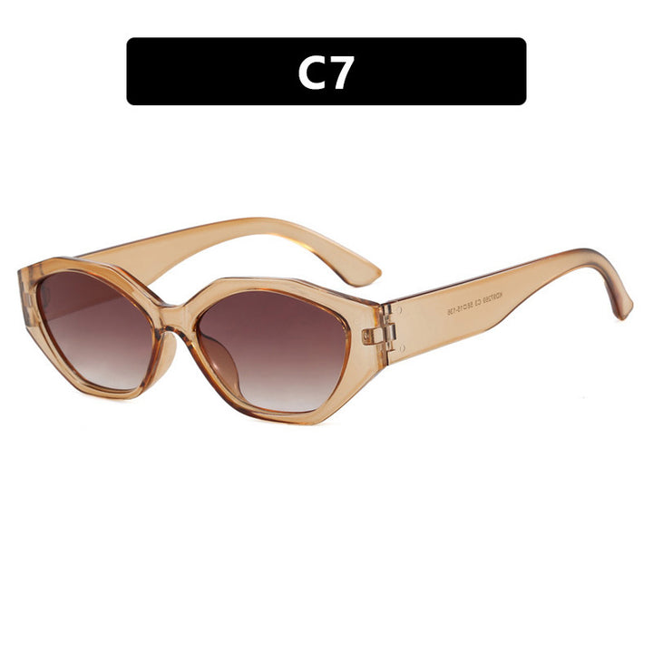 Women's stylish sunglasses in modern geometric design with protective UV filter Bowlift