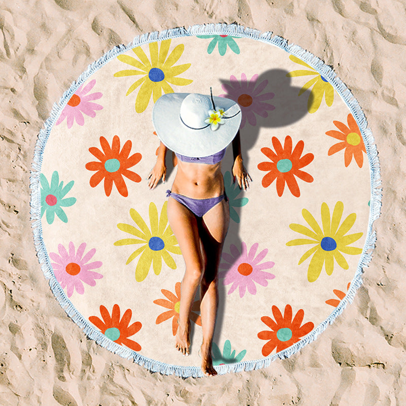Rundstrand towel with unique sunset design Bowlift
