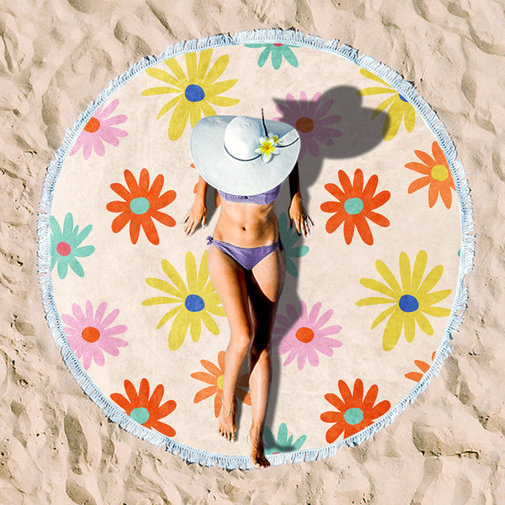 Rundstrand towel with unique sunset design Bowlift