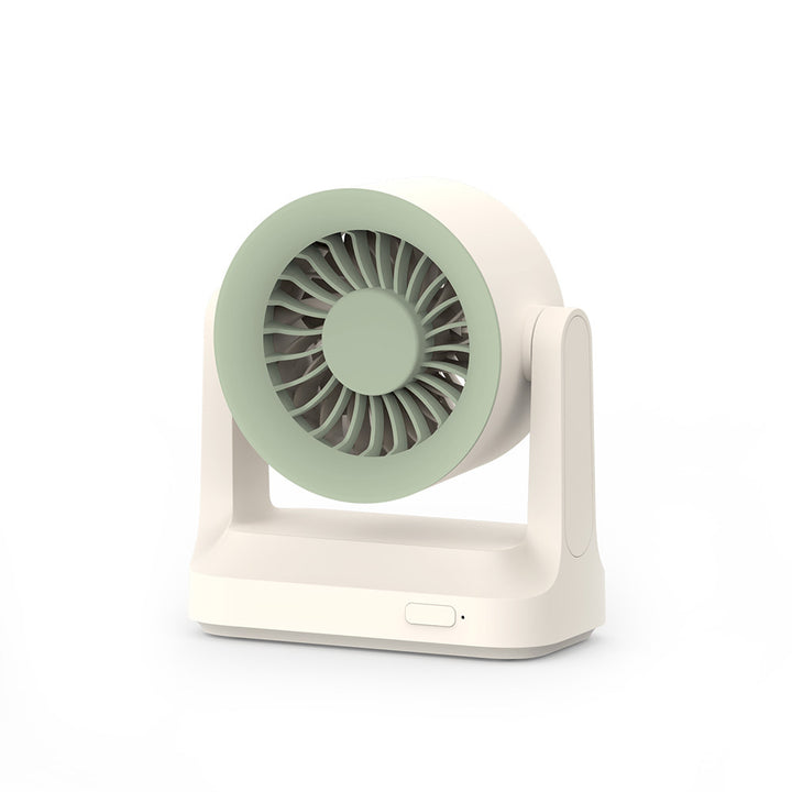 Unisex nan compact table fan and air circulator with swivel head and quiet DC motor Bowlift