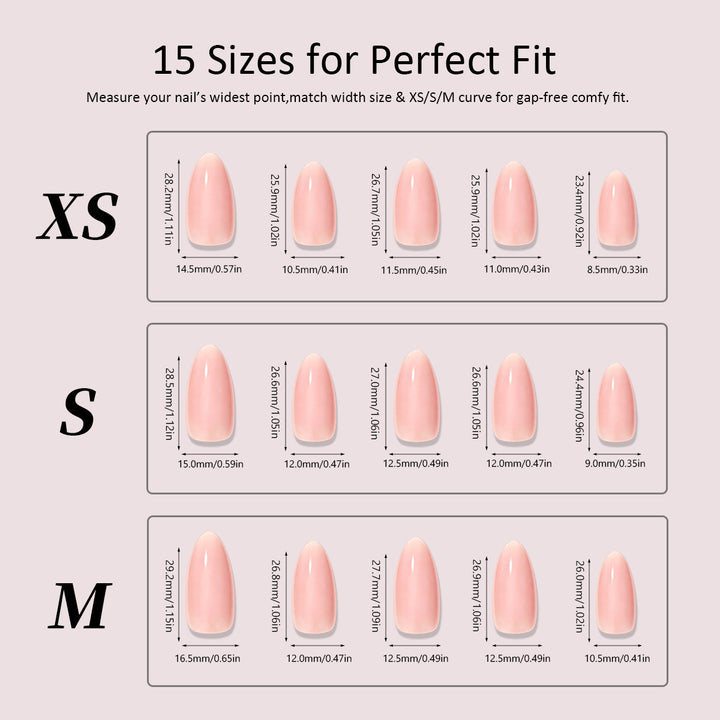 Artificial nail set with elegant design Bowlift