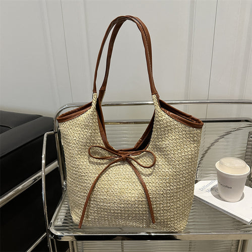 Woven Straw Beach Tote