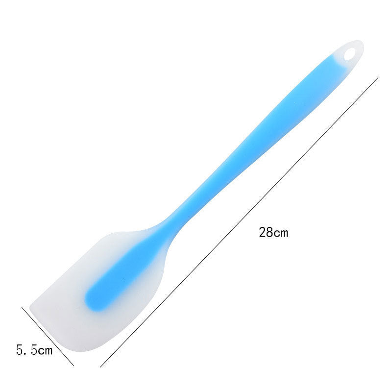 Heat-Resistant Long-Handle Silicone Spatula Scraper with Flexible Rounded Head Bowlift