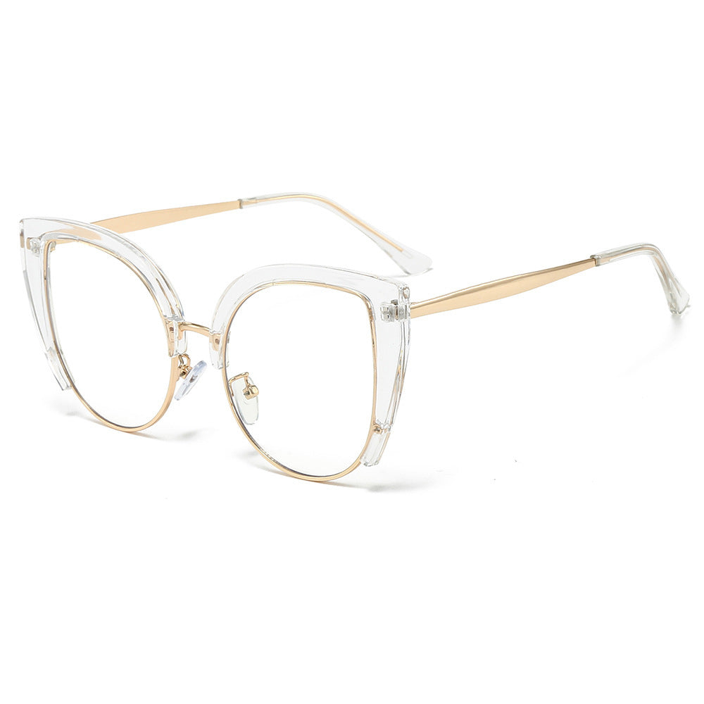 Women Fashion Cat-Eye Glasses made of Plastic with Metal Accents Bowlift