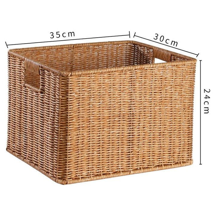 Handwoven Rectangular Storage Basket Bowlift