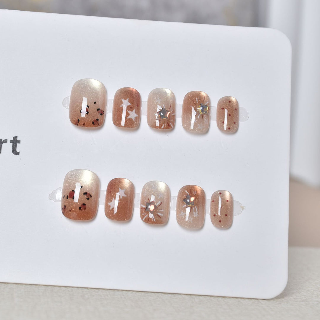 Artisan Floral Press-On Nail Set Bowlift