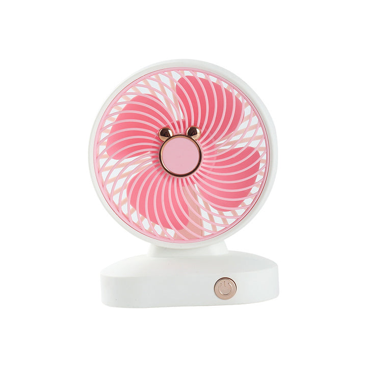 Ladies Portable Table Fan with Flexible Tilt Angle Bowlift