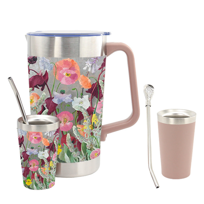 Women's insulated coffee cup with ergonomic handle Bowlift