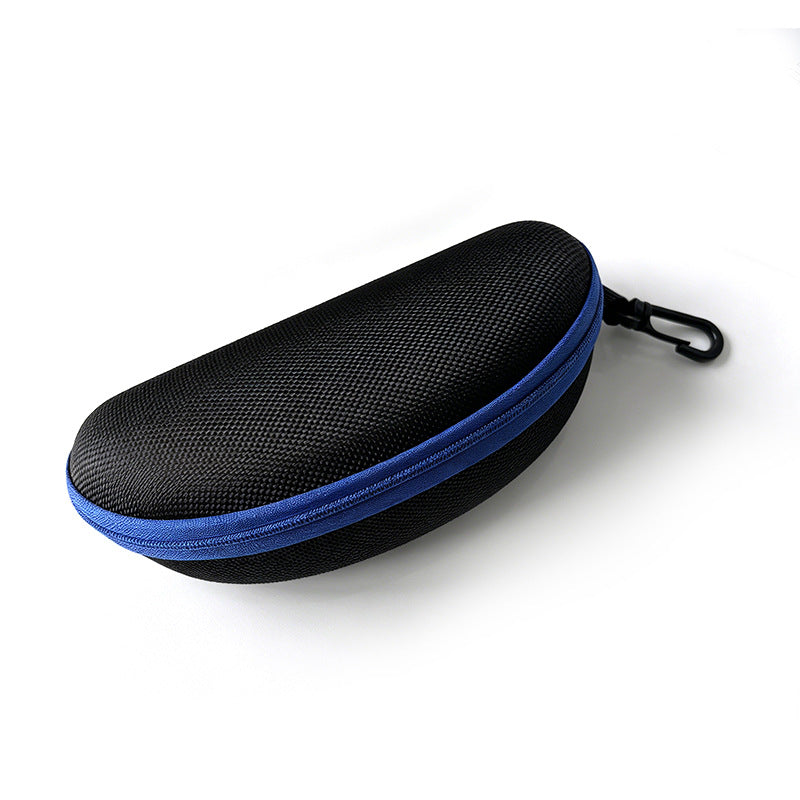 Hard-Shell Protective Sunglasses and Prescription Glasses Case with Zipper and Carabiner Bowlift
