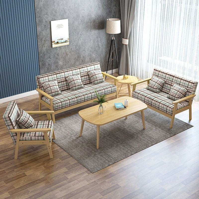 Modern Upholstered Living Room Seating Set Bowlift