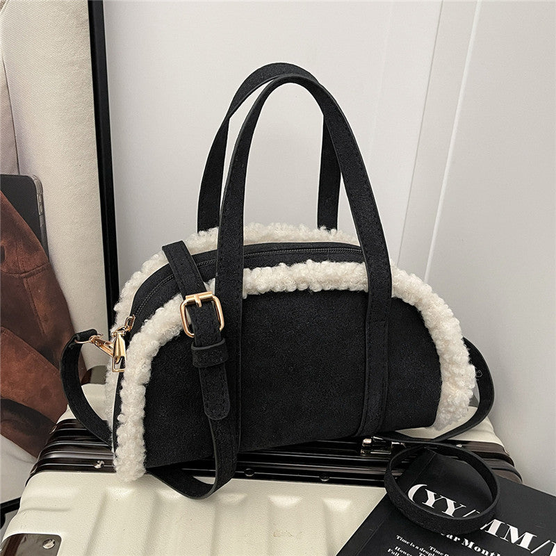 WoCozy Plush Texture Handbag Bowlift