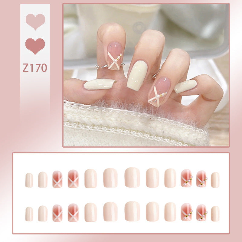Acrylic nail set with elegant and playful design Bowlift