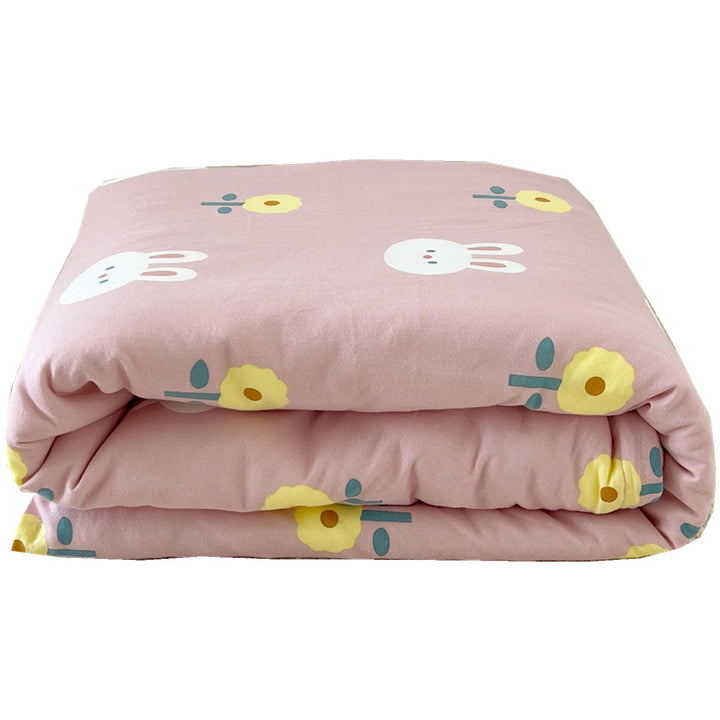 Women's Cozy Cotton Blanket with Loving Bear Pattern Bowlift